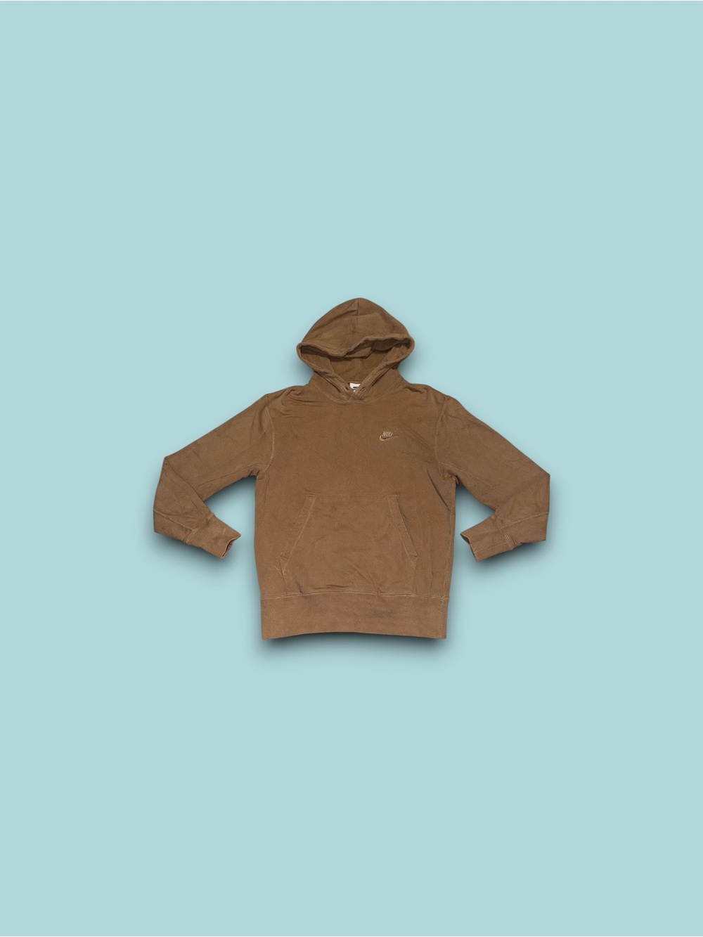 Nike Sportswear Heavyweight Fleece Hoodie Light Brown DA0023-208 Mens XS